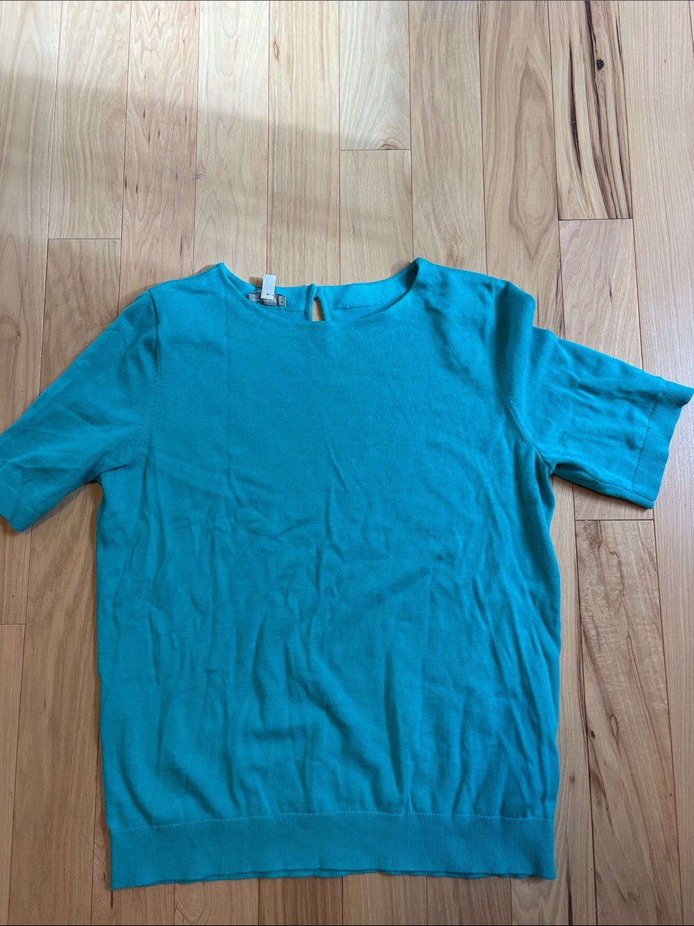 Talbots Short-Sleeve Knit Top in Teal
